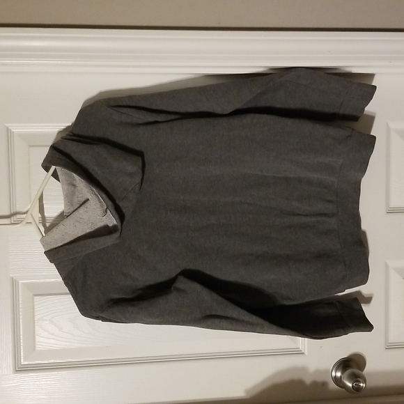 Gray Nirvana Hoodie Sweatshirt with Smiling Yellow Logo Old Navy Kids 18/XXL - Picture 5 of 5